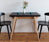 Stalas Envelope, 65x90 cm, žalias kaina ir informacija | Virtuvės ir valgomojo stalai, staliukai | pigu.lt