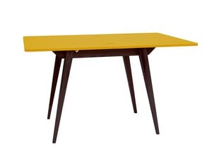 Stalas Envelope, 65x90 cm, geltonas kaina ir informacija | Virtuvės ir valgomojo stalai, staliukai | pigu.lt