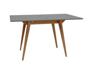 Stalas Envelope, 65x90 cm, pilkas kaina ir informacija | Virtuvės ir valgomojo stalai, staliukai | pigu.lt