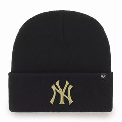 Mbl new york yankees 47 brand b-hymkm17ace-bkd unisex juoda unisex black B-HYMKM17ACE-BKD цена и информация | Женские шапки | pigu.lt