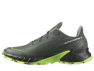 Alphacross 5 salomon l47311700 vīriešiem žalioji men's green L47311700 цена и информация | Кроссовки для мужчин | pigu.lt