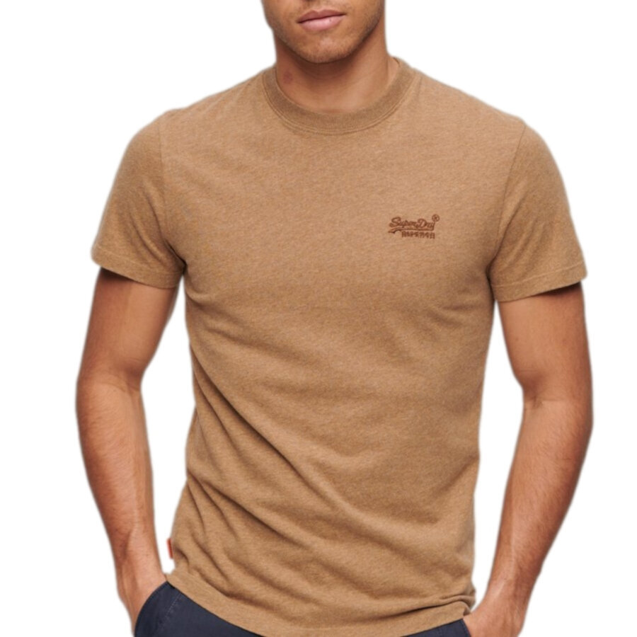 Marškinėliai vyrams Superdry M1011245A1KQ, smėlio spalvos цена и информация | Vyriški marškinėliai | pigu.lt