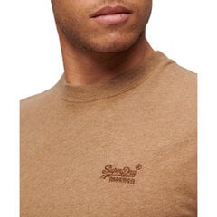 Vintage logo emb tee superdry m1011245a1kq vīriešiem smelio spalvos men's beige M1011245A1KQ цена и информация | Мужские футболки | pigu.lt