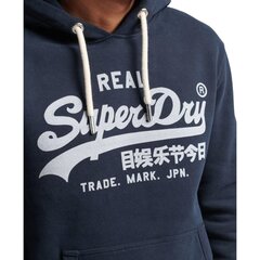 Vintage vl hood superdry m2012093a98t vīriešiem tamsiai melyna men's navy M2012093A98T цена и информация | Мужские толстовки | pigu.lt