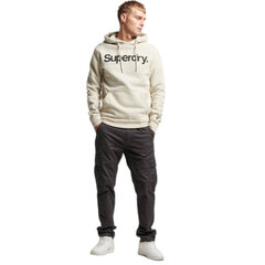 Core logo classic hood superdry m2013243a8pv vīriešiem smelio spalvos men's beige M2013243A8PV цена и информация | Мужские толстовки | pigu.lt