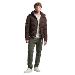 Everest short hooded puffer superdry m501174304o vīriešiem ruda men's brown M501174304O цена и информация | Мужские куртки | pigu.lt