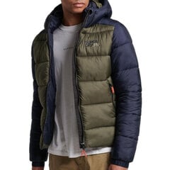 Hood colour block sport puffer superdry m5011752a9uk vīriešiem none men's multicolour M5011752A9UK цена и информация | Мужские куртки | pigu.lt