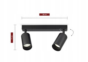 Luxolar pakabinamas šviestuvas, juodas kaina ir informacija | Pakabinami šviestuvai | pigu.lt