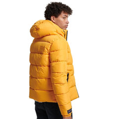 Hooded sports puffr jacket superdry m5011827a1le vīriešiem geltona men's yellow M5011827A1LE цена и информация | Мужские куртки | pigu.lt