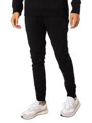 Sportswear logo tarped jogger superdry m7010999a02a vīriešiem juoda men's black M7010999A02A цена и информация | Мужские брюки | pigu.lt