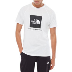 M ss rag red box tee the north face nf0a3bqofn4 vīriešiem balta men's white NF0A3BQOFN4 цена и информация | Мужские футболки | pigu.lt