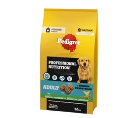 Pedigree Adult Professional Nutrition didelių ir vidutinių veislių šunims su paukštiena ir daržovėmis, 12 kg kaina ir informacija | Sausas maistas šunims | pigu.lt