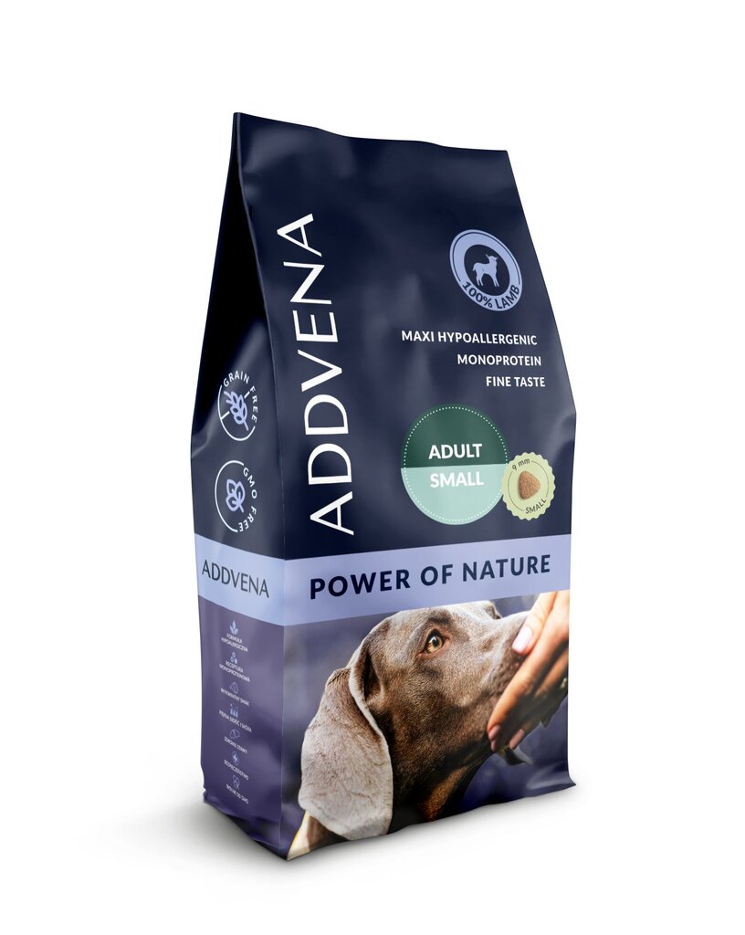 Addvena Power of Nature Adult mažų veislių šunims su ėriena, 10 kg kaina ir informacija | Sausas maistas šunims | pigu.lt