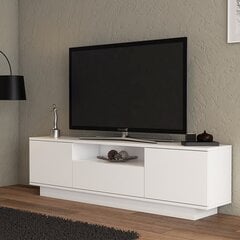 TV staliukas Asir, 160x45x30 cm, baltas kaina ir informacija | TV staliukai | pigu.lt
