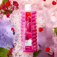 Vonios putos su aviečių aromatu Avon Raspberry Delight, 500 ml kaina ir informacija | Dušo želė, aliejai | pigu.lt