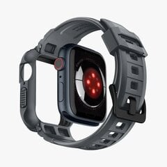 Spigen Rugged Armor Pro Case for Apple Watch 4 | 5 | 6 | 7 | 8 | 9 | SE (44 | 45 mm) - Dark Gray цена и информация | Аксессуары для смарт-часов и браслетов | pigu.lt