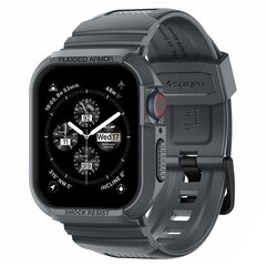 Spigen Rugged Armor Pro Case for Apple Watch 4 | 5 | 6 | 7 | 8 | 9 | SE (44 | 45 mm) - Dark Gray цена и информация | Аксессуары для смарт-часов и браслетов | pigu.lt