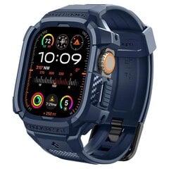 Spigen Rugged Armor Pro case for Apple Watch Ultra 1 | 2 (49 mm) - navy blue цена и информация | Аксессуары для смарт-часов и браслетов | pigu.lt