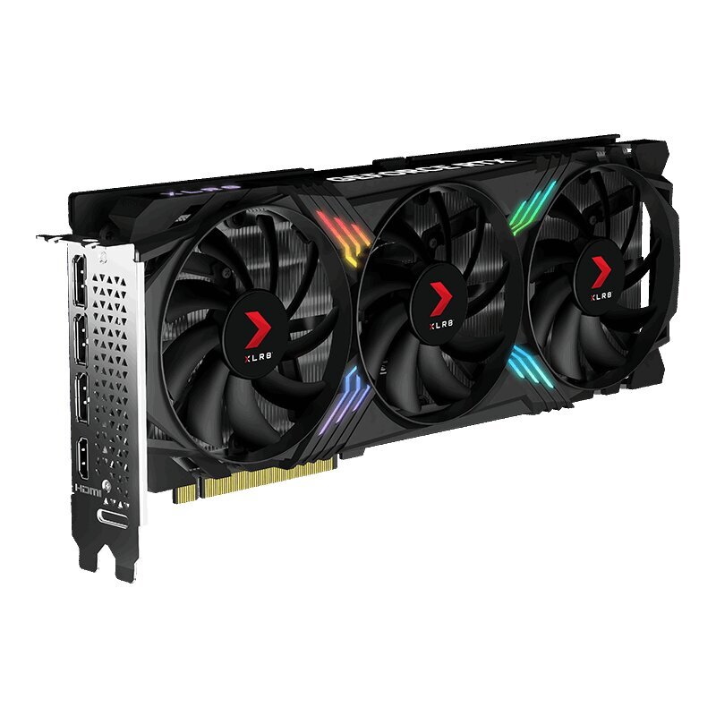 PNY GeForce RTX 4070 Super XLR8 Gaming Verto Epic-X RGB Overclocked Triple Fan (VCG4070S12TFXXPB1-O) kaina ir informacija | Vaizdo plokštės (GPU) | pigu.lt