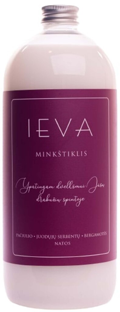 Ieva skalbinių minkštiklis, 1000 ml цена и информация | Skalbimo priemonės | pigu.lt