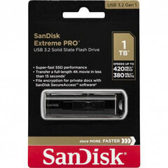 SanDisk Extreme PRO 1TB USB 3.2 kaina ir informacija | USB laikmenos | pigu.lt
