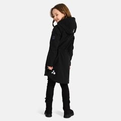 Детское пальто софтшелл Aneta, черный цена и информация | Куртки, пальто для девочек | pigu.lt