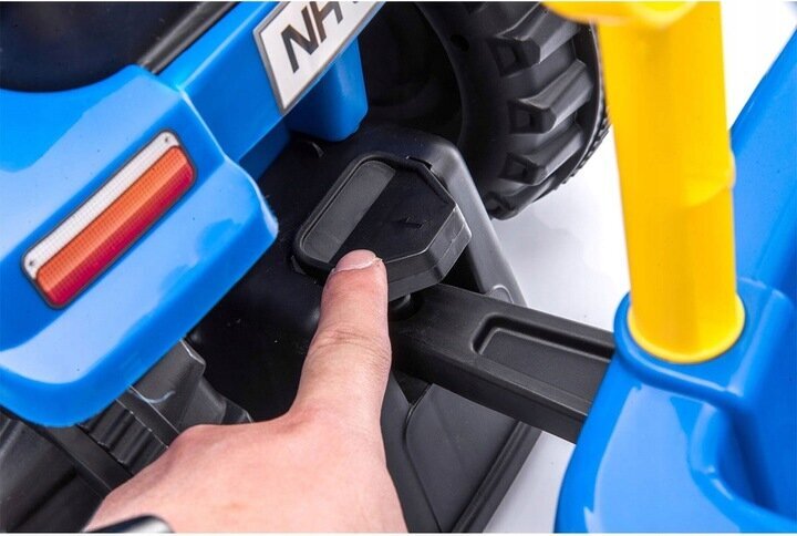 Paspiriamas traktorius su priekaba New Holland Bobo-San, mėlynas kaina ir informacija | Žaislai kūdikiams | pigu.lt