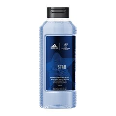 Dušo želė Adidas UEFA Champions League Star Shower Gel vyrams, 400 ml kaina ir informacija | Dušo želė, aliejai | pigu.lt