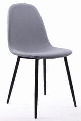 3-ių kėdžių komplektas Leobert Dart, pilkas/juodas kaina ir informacija | Virtuvės ir valgomojo kėdės | pigu.lt