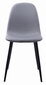 2-ių kėdžių komplektas Leobert Dart, pilkas/juodas kaina ir informacija | Virtuvės ir valgomojo kėdės | pigu.lt