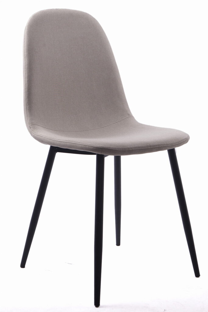 2-ių kėdžių komplektas Leobert Dart, smėlio/juodas цена и информация | Virtuvės ir valgomojo kėdės | pigu.lt