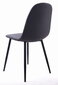 4-ių kėdžių komplektas Leobert Dart, juodas kaina ir informacija | Virtuvės ir valgomojo kėdės | pigu.lt