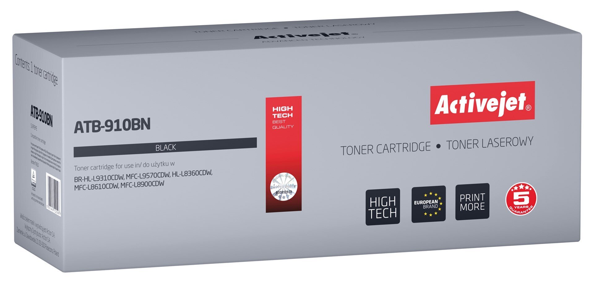 Activejet ATB-910BN kaina ir informacija | Kasetės lazeriniams spausdintuvams | pigu.lt