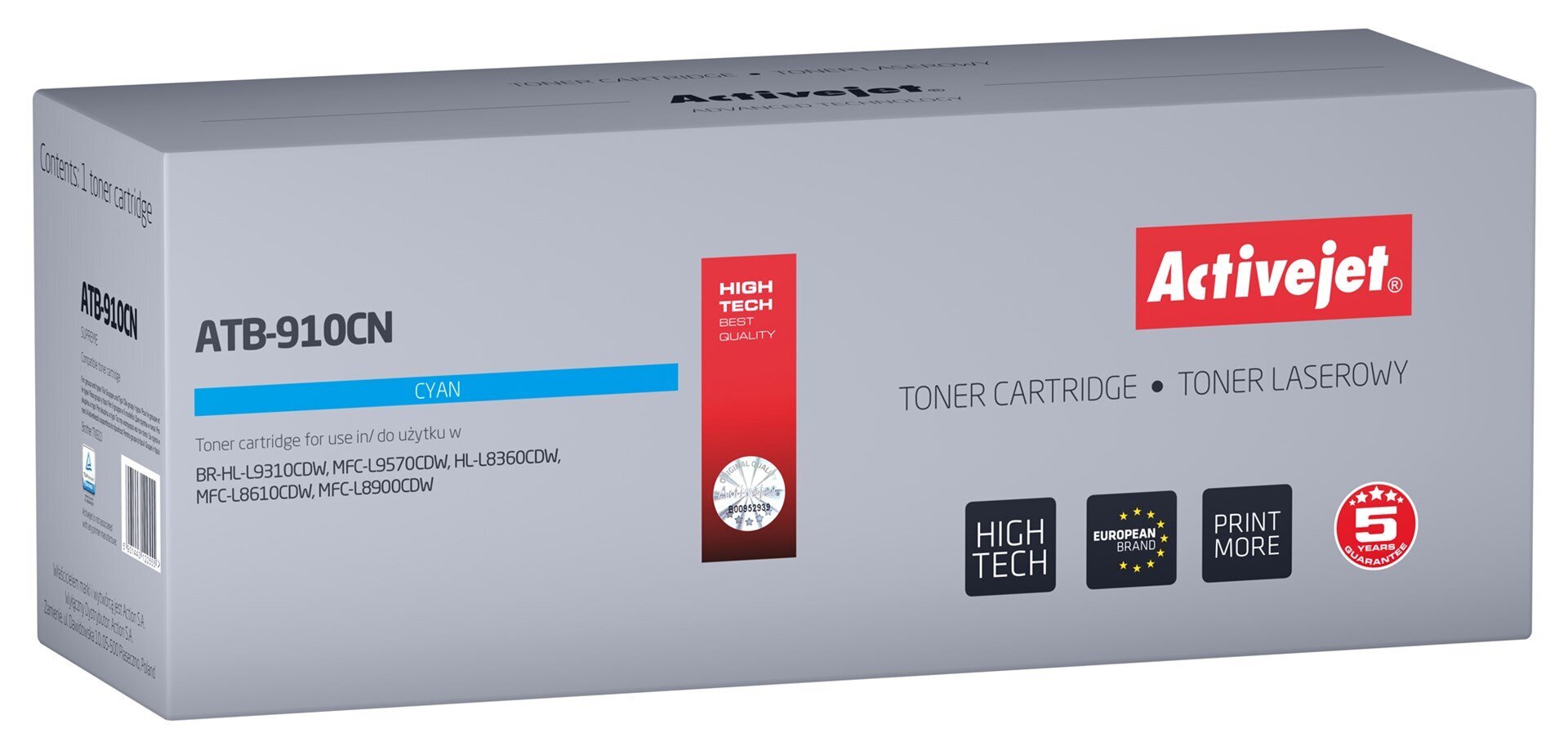 Activejet ATB-910CN kaina ir informacija | Kasetės lazeriniams spausdintuvams | pigu.lt