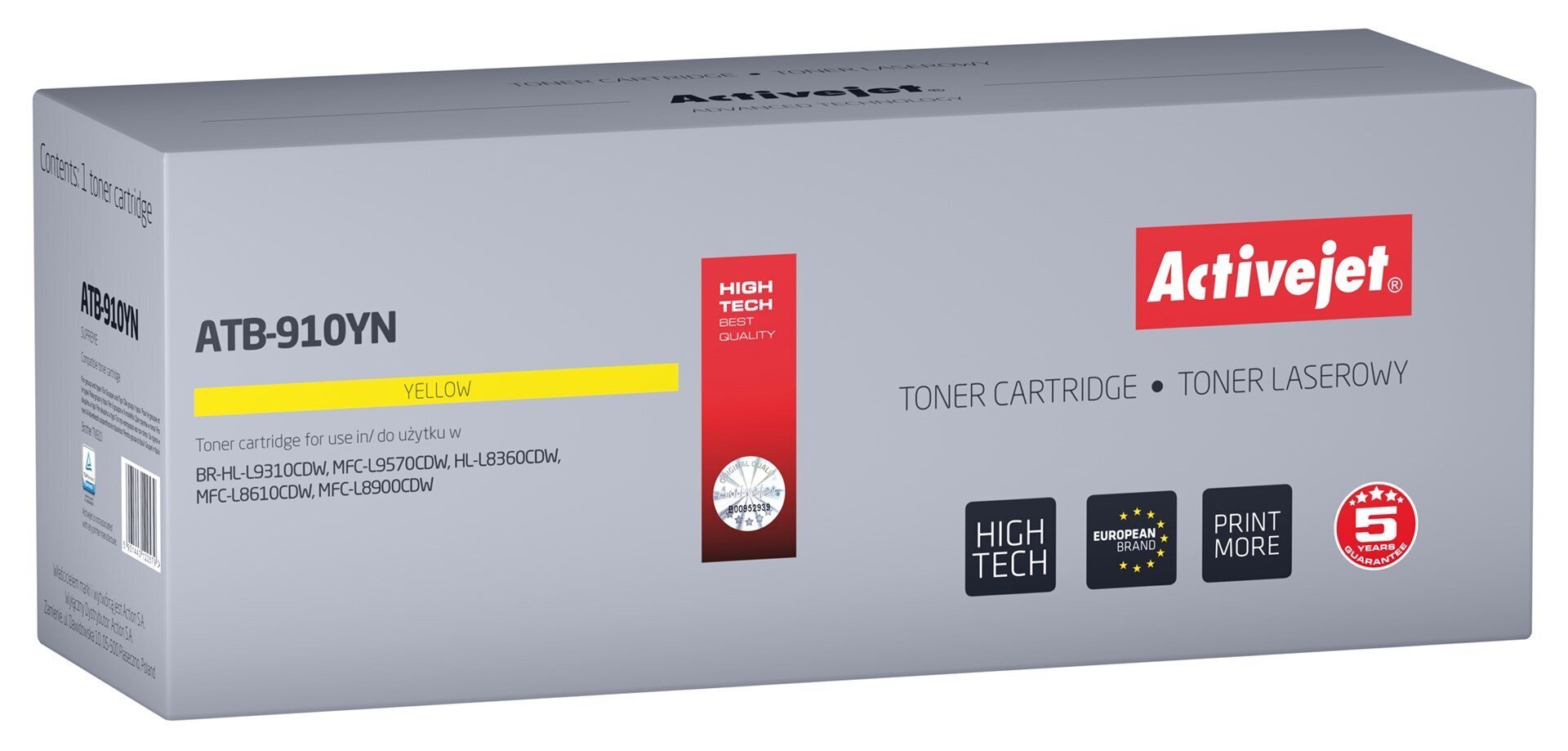 Activejet ATB-910YN kaina ir informacija | Kasetės lazeriniams spausdintuvams | pigu.lt
