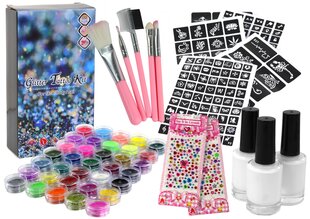 Tatuiruočių kūrimo rinkinys su blizgučiais ir deimantais vaikams Igoodco Glitter Tattoo Kit, 1 vnt. kaina ir informacija | Kosmetika vaikams ir mamoms | pigu.lt