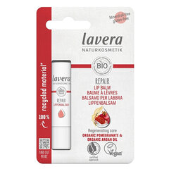 Lūpų balzamas Lavera Protect & Repair Pomegranate & Argan, 4.5 g kaina ir informacija | Lavera Dekoratyvinė kosmetika | pigu.lt