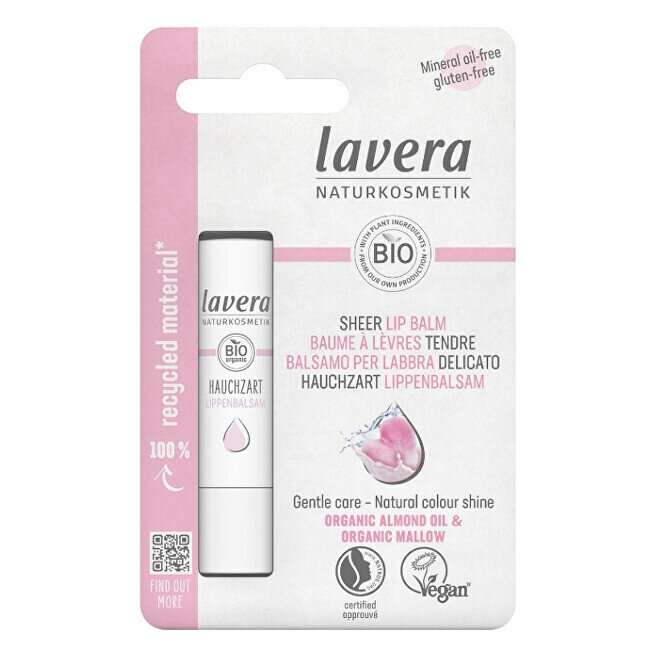 Lūpų balzamas Lavera Pearly Pink Almond Oil & Mallow, 4.5 g kaina ir informacija | Lūpų dažai, blizgiai, balzamai, vazelinai | pigu.lt