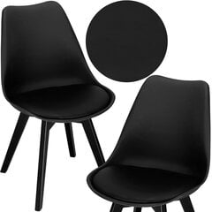 Kėdė Springos DC0021, juoda kaina ir informacija | Virtuvės ir valgomojo kėdės | pigu.lt