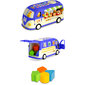 Žaislinis autobusas, mėlynas kaina ir informacija | Žaislai kūdikiams | pigu.lt