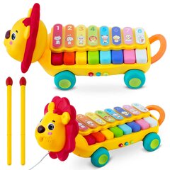 Muzikinis žaislinis ksilofonas - liūtas kaina ir informacija | Žaislai kūdikiams | pigu.lt