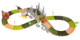 Automobilių trasa dinozaurai su automobiliais kaina ir informacija | Žaislai berniukams | pigu.lt