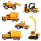 Statybinių mašinų automobilių rinkinys, 6 d. kaina ir informacija | Žaislai berniukams | pigu.lt