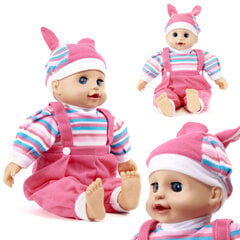 Кукла-младенец со звуком, розовая, 40 см цена и информация | Игрушки для девочек | pigu.lt