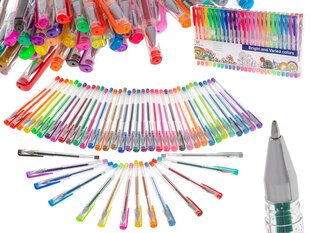 Набор цветных глянцевых гелевых ручек, 50 шт цена и информация | Письменные принадлежности | pigu.lt