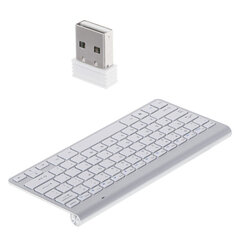 Беспроводная клавиатура Smart TV, серебристый цена и информация | Клавиатуры | pigu.lt