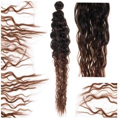 Sintetiniai plaukai Afroloki, rudi, 60 cm, 1 vnt. kaina ir informacija | Plaukų aksesuarai | pigu.lt