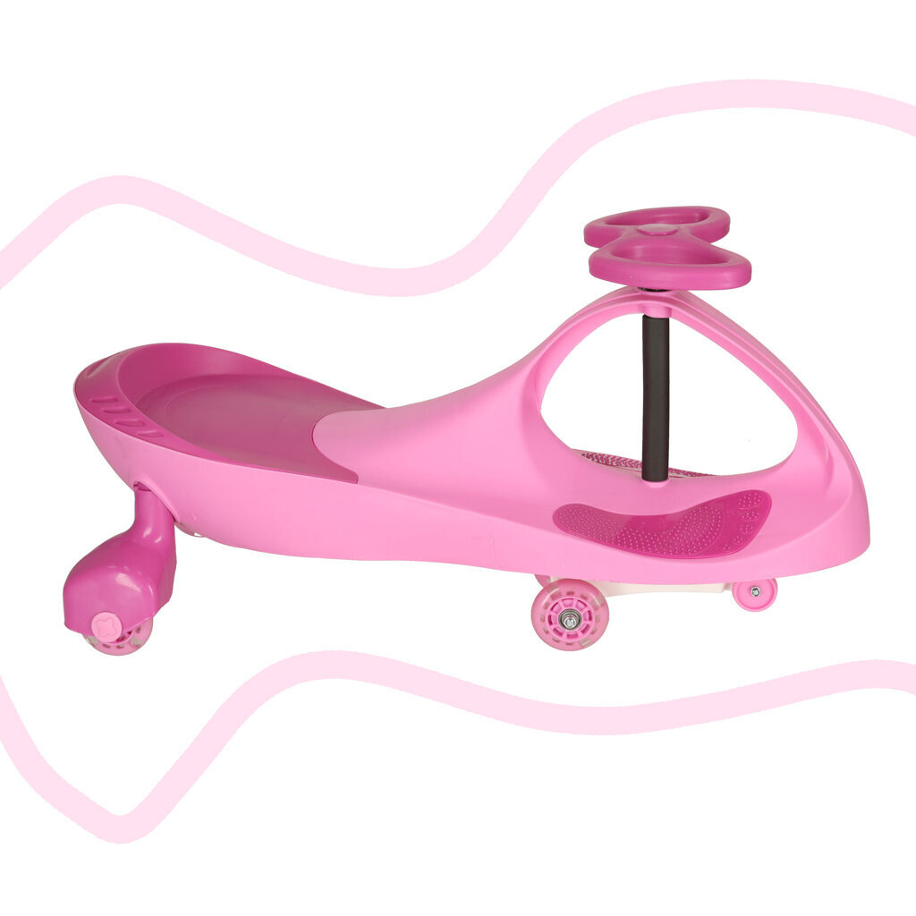 Gravitacinis riedamobilis su Led ratais Bigjigs, rožinis цена и информация | Žaislai kūdikiams | pigu.lt