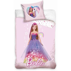 Vaikiškas patalynės komplektas Barbie, 135x100, 2 dalių kaina ir informacija | Patalynė kūdikiams, vaikams | pigu.lt