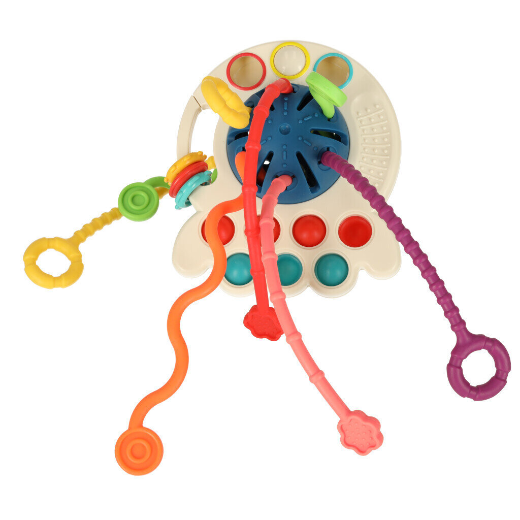 Sensorinis žaislas kramtukas Montessori, mėlynas kaina ir informacija | Žaislai kūdikiams | pigu.lt